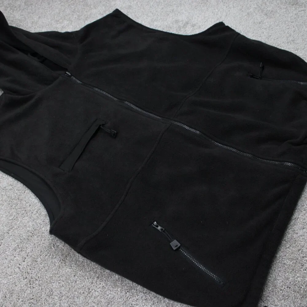 Ice Armor Reversible Vest Jacket Mens 2XL XXL Black Hooded Full Zip Coat‎